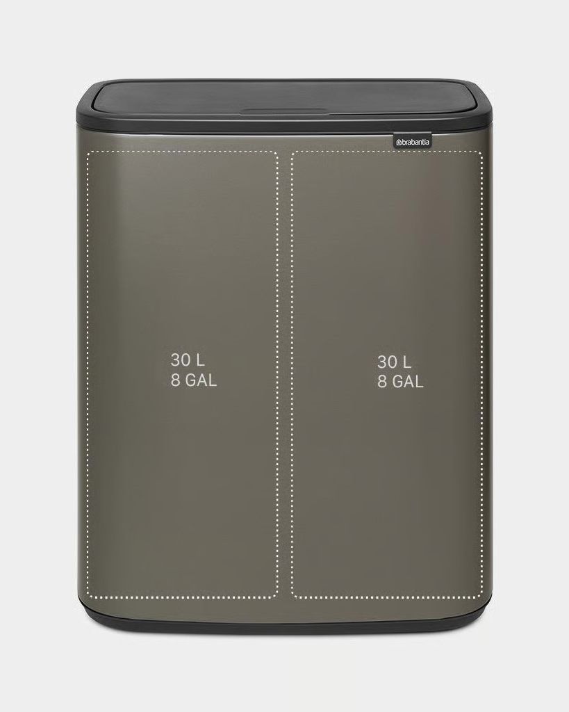 Pattumiera Bo Touch Bin 2x30L - Platinum