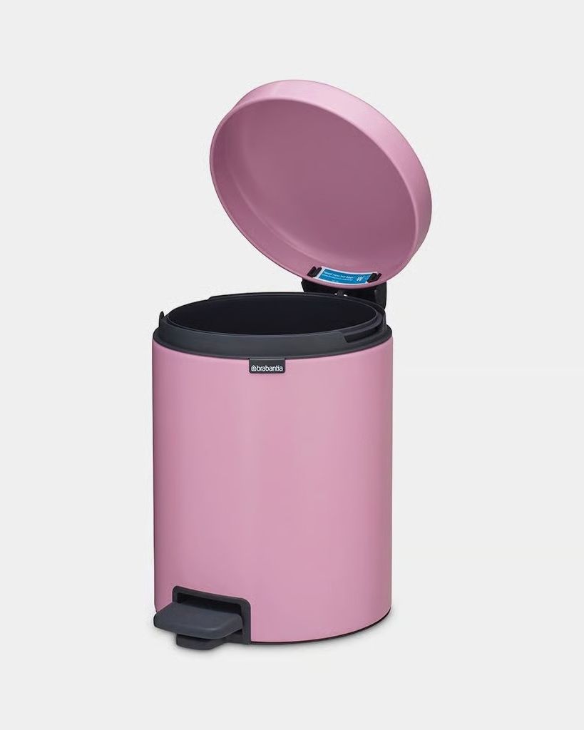 Pattumiera a pedale NewIcon Lilak Pink
