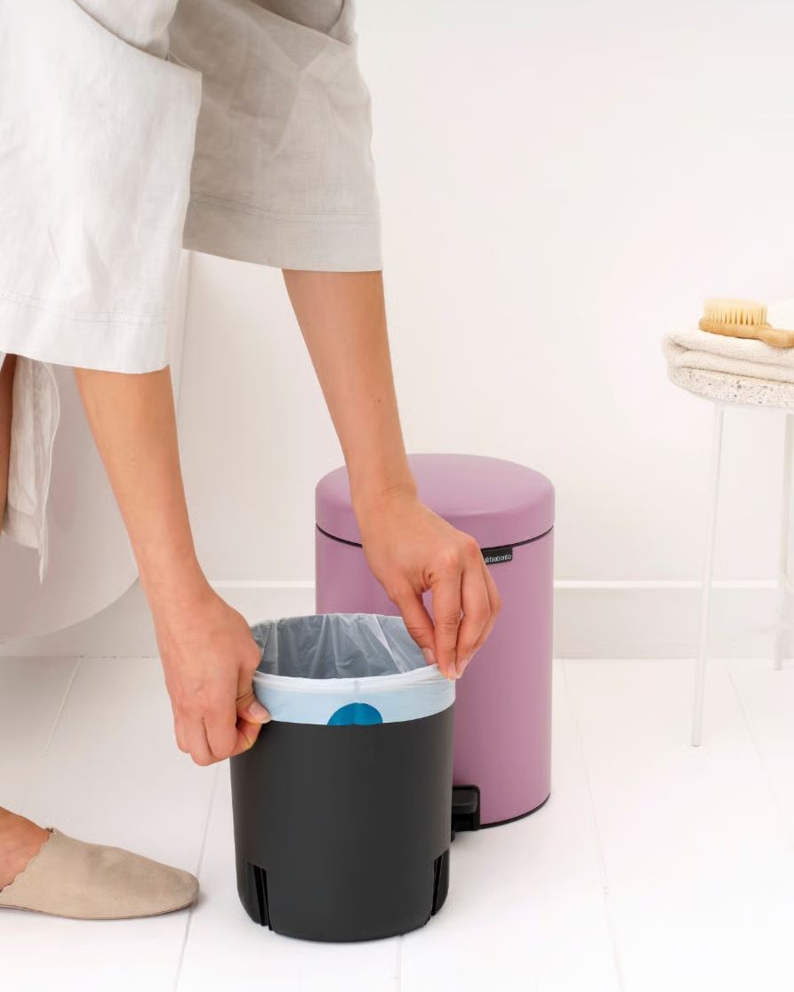 Pattumiera a pedale NewIcon Lilak Pink