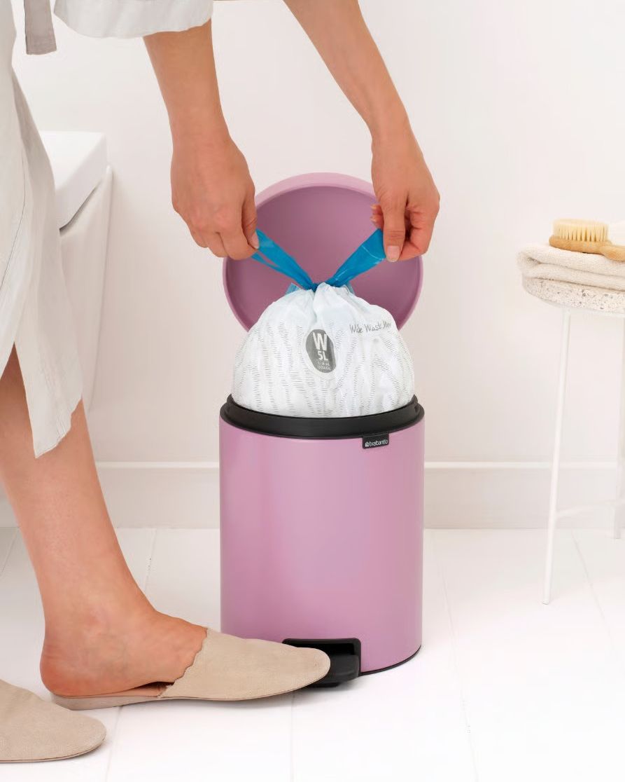 Pattumiera a pedale NewIcon Lilak Pink