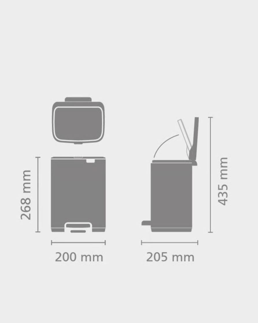 Pattumiera a Pedale Bo Bin 4L - Lilak Pink