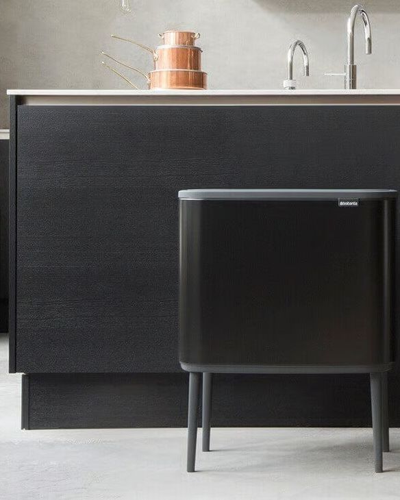 Pattumiera Bo Touch Bin 11 + 23 litri Matte Black