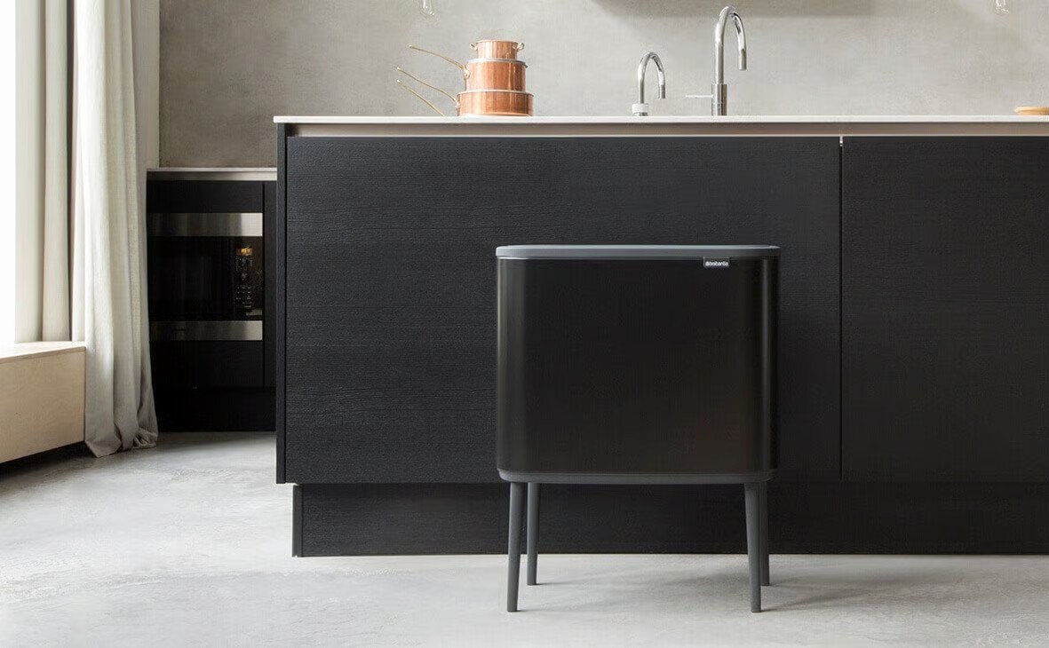 Pattumiera Bo Touch Bin 11 + 23 litri Matte Black