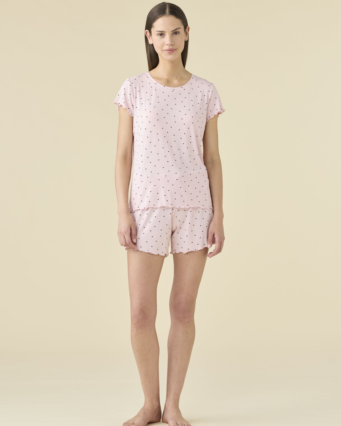 Cherie Nero Pigiama Donna Bretellina in Viscosa