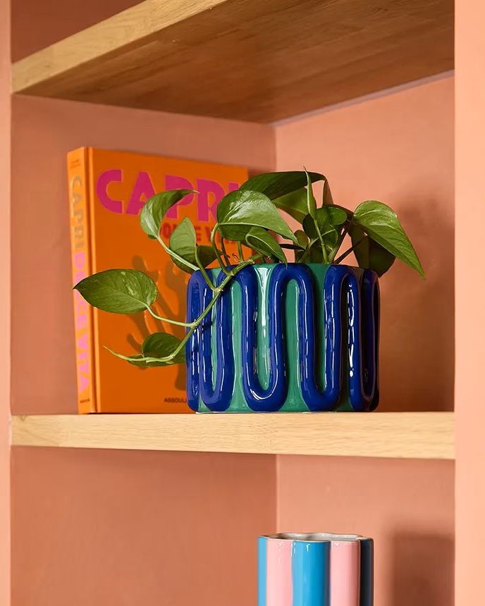 Estefania Blu/Verde Vaso per Piante - Amor Del Color