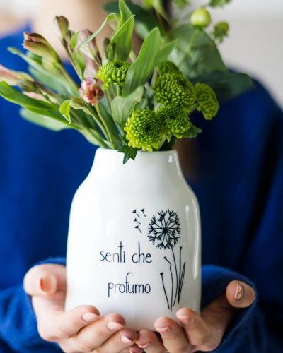 Vaso Portafiori in gres Senti che profumo