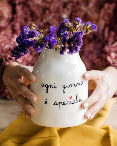 Vaso Portafiori in gres Ogni giorno è speciale