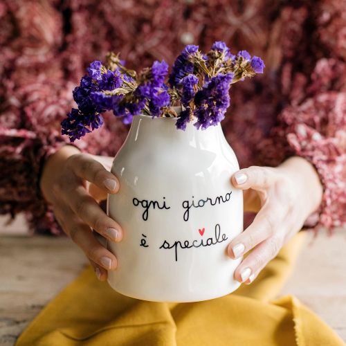 Vaso Portafiori in gres Ogni giorno è speciale