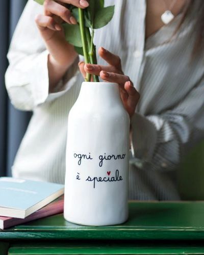 Vaso Portafiori in gres Ogni giorno è speciale