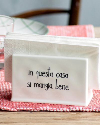 Porta Tovaglioli In Questa Casa si mangia Bene