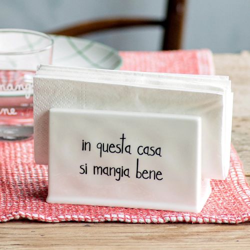 Porta Tovaglioli In Questa Casa si mangia Bene