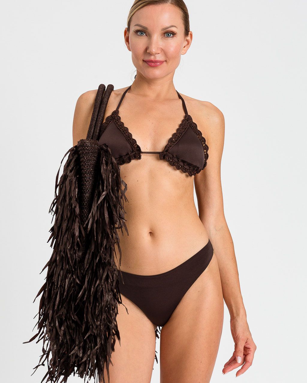 Bikini Triangolo con Profilo Crochet