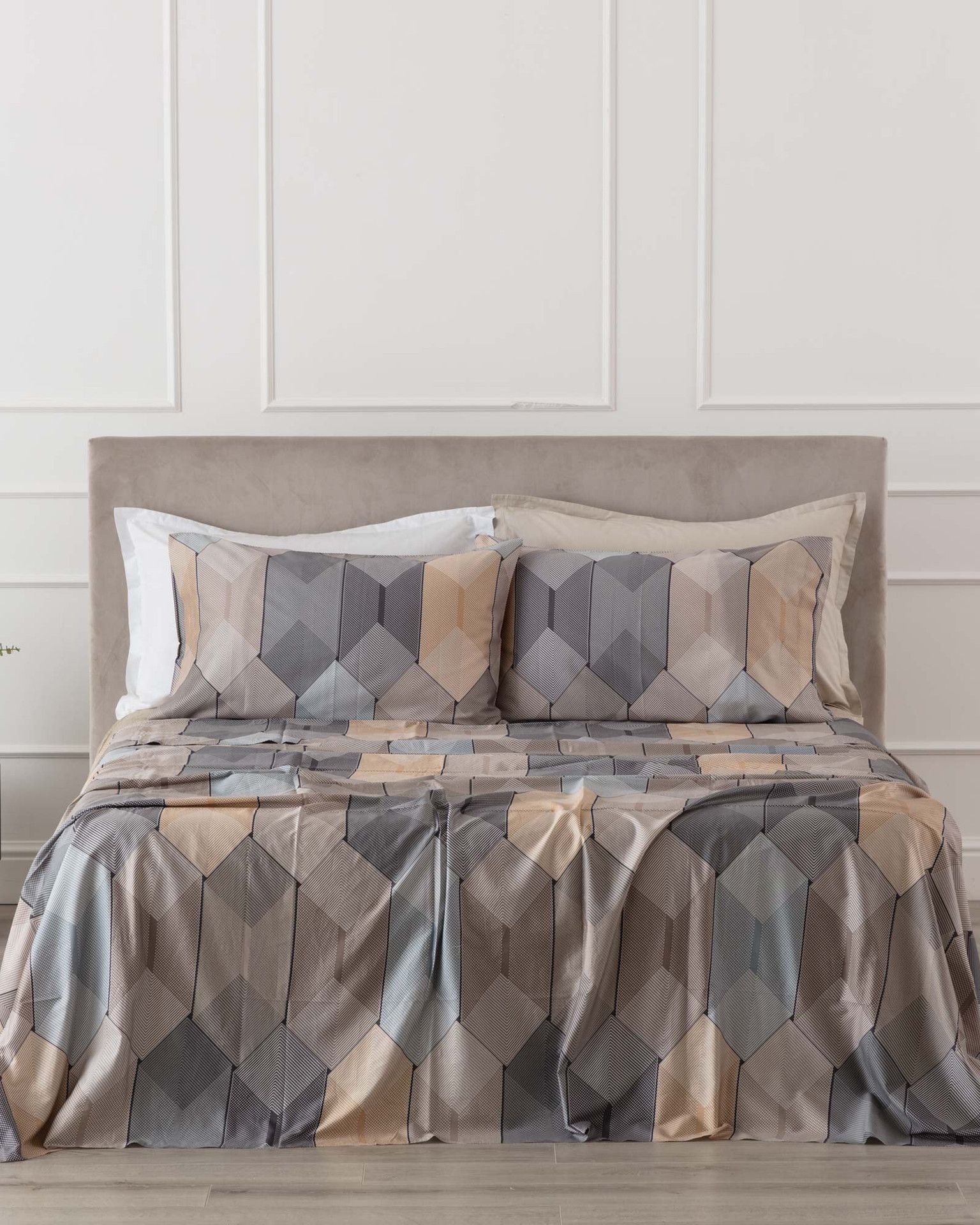 Preziosa Completo Lenzuola/Copriletto Matrimoniale Muschio