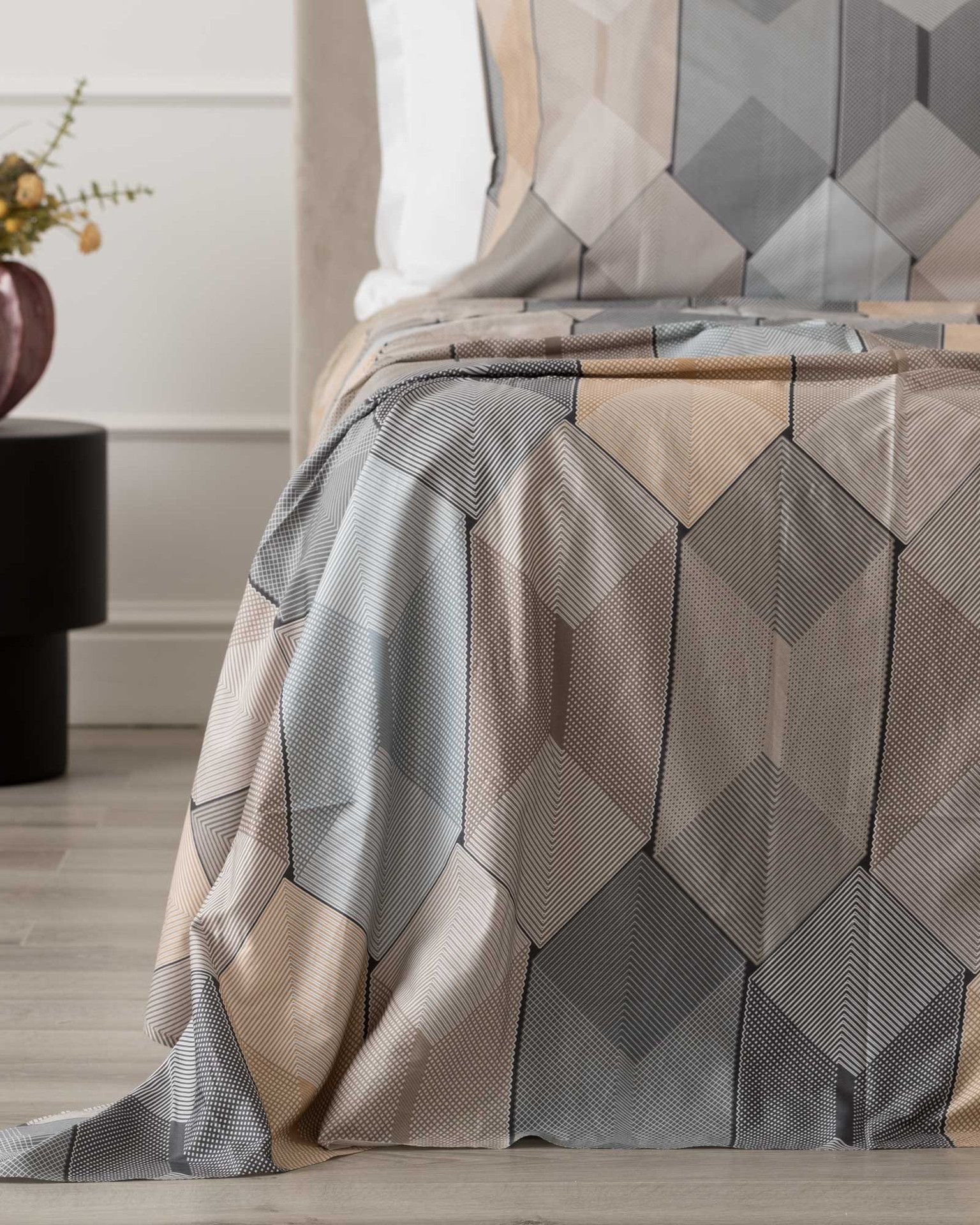 Preziosa Completo Lenzuola/Copriletto Matrimoniale Muschio