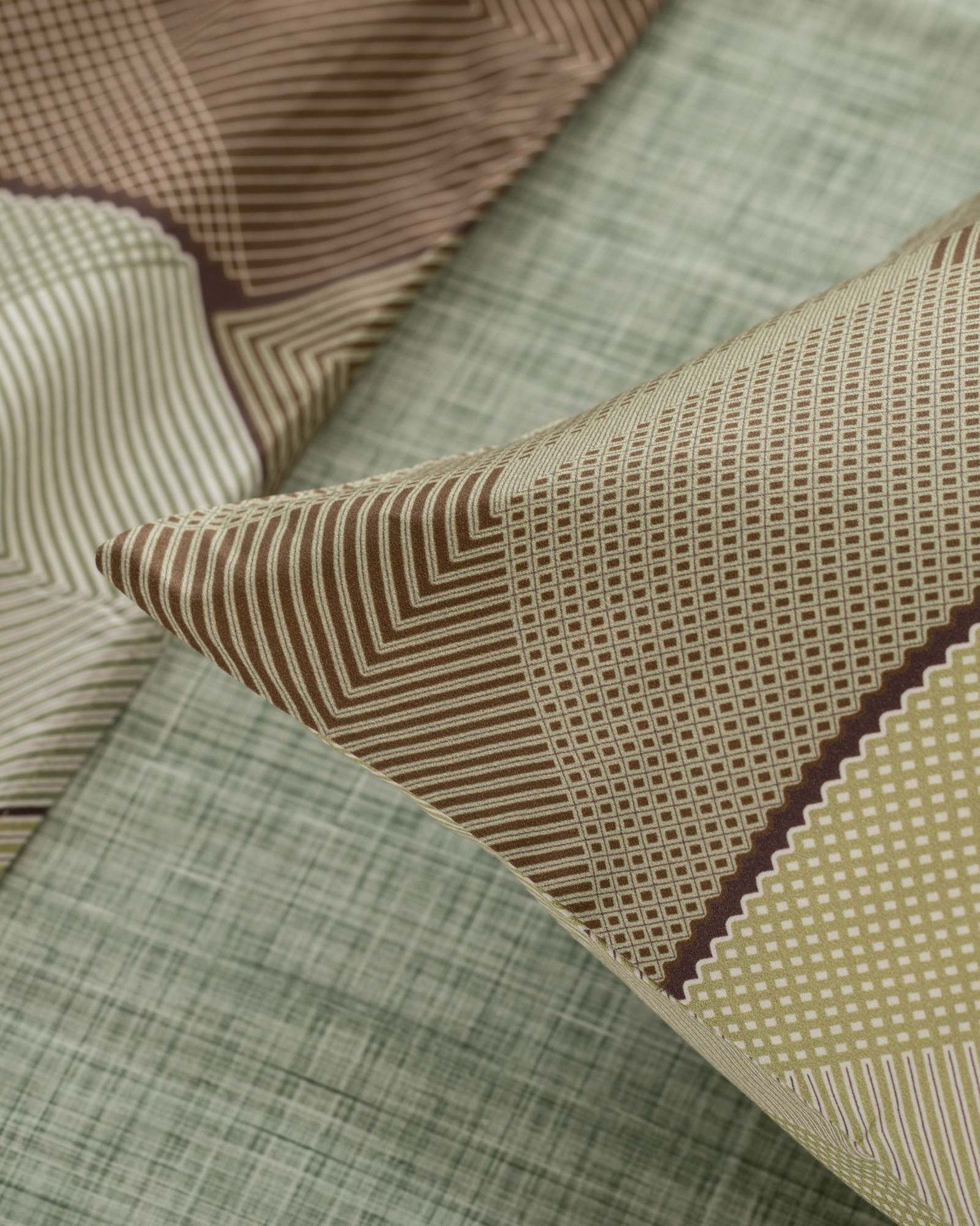 Diamante Completo Lenzuola/Copriletto Matrimoniale Muschio