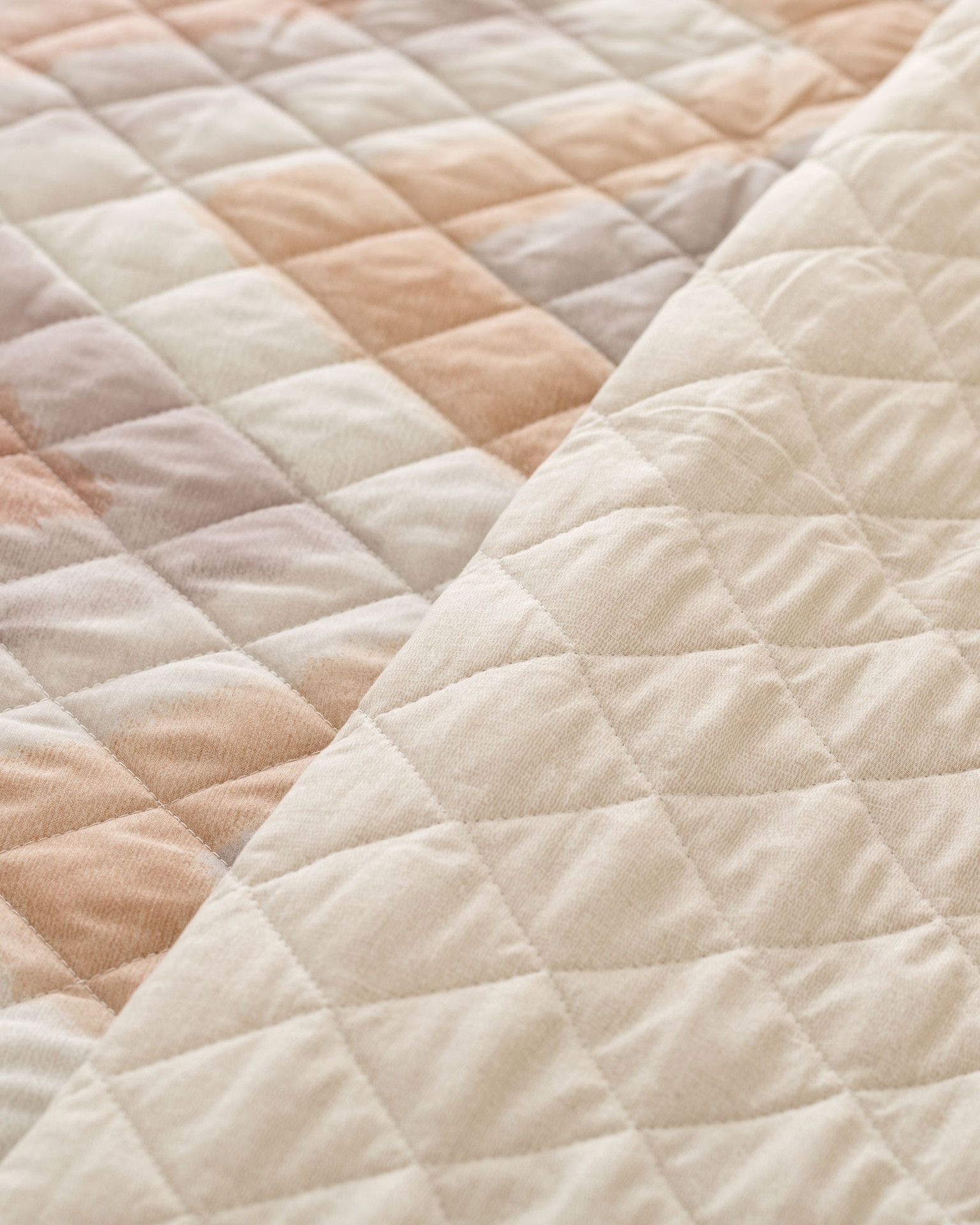Arben Quilt Matrimoniale Cotone Stampato Crema