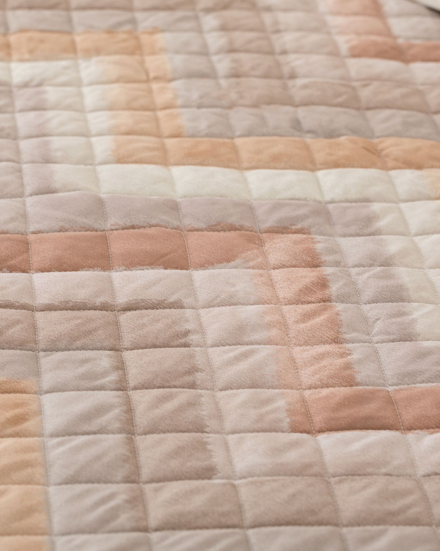 Arben Quilt Matrimoniale Cotone Stampato Crema