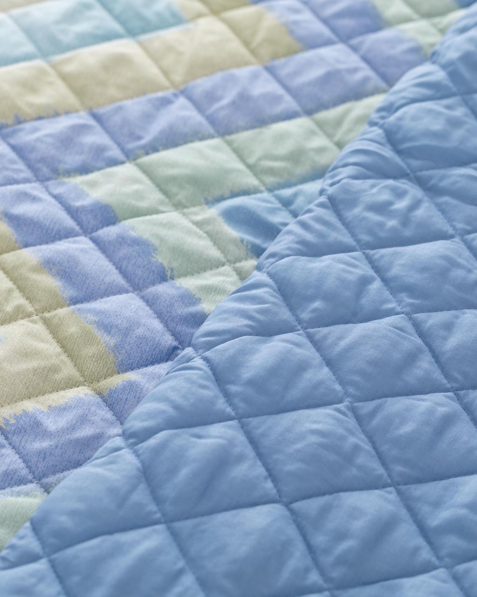 Arben Quilt Singolo Cotone Stampato Avio