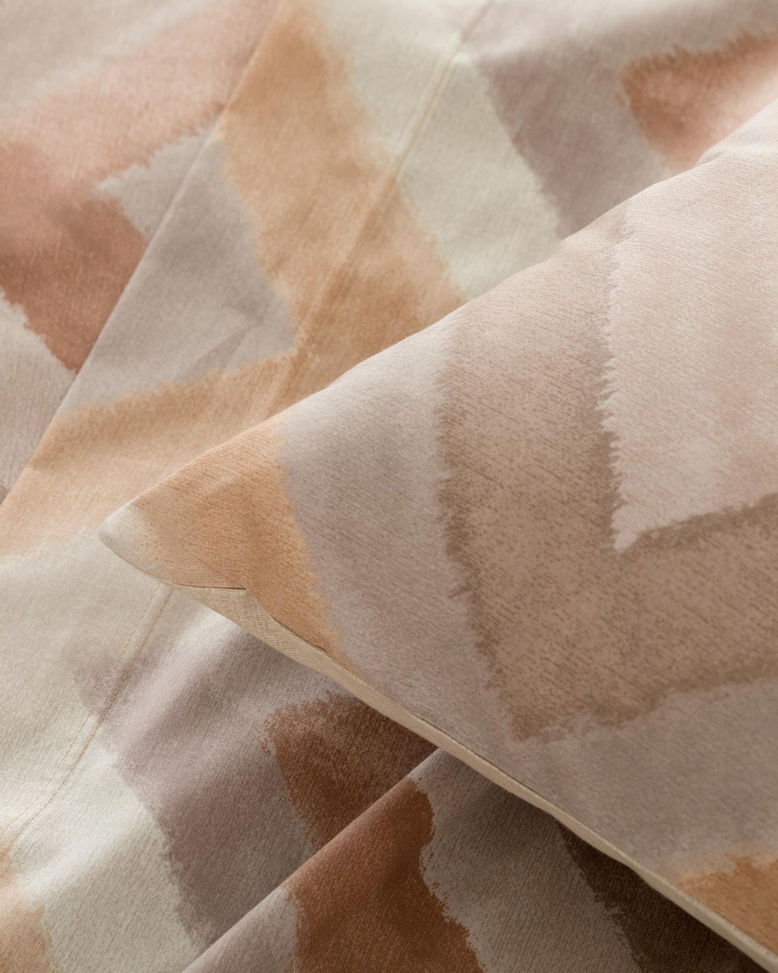 Arben Completo Lanzuola/Copriletto 1 Piazza 1/2 Cotone Stampato Crema