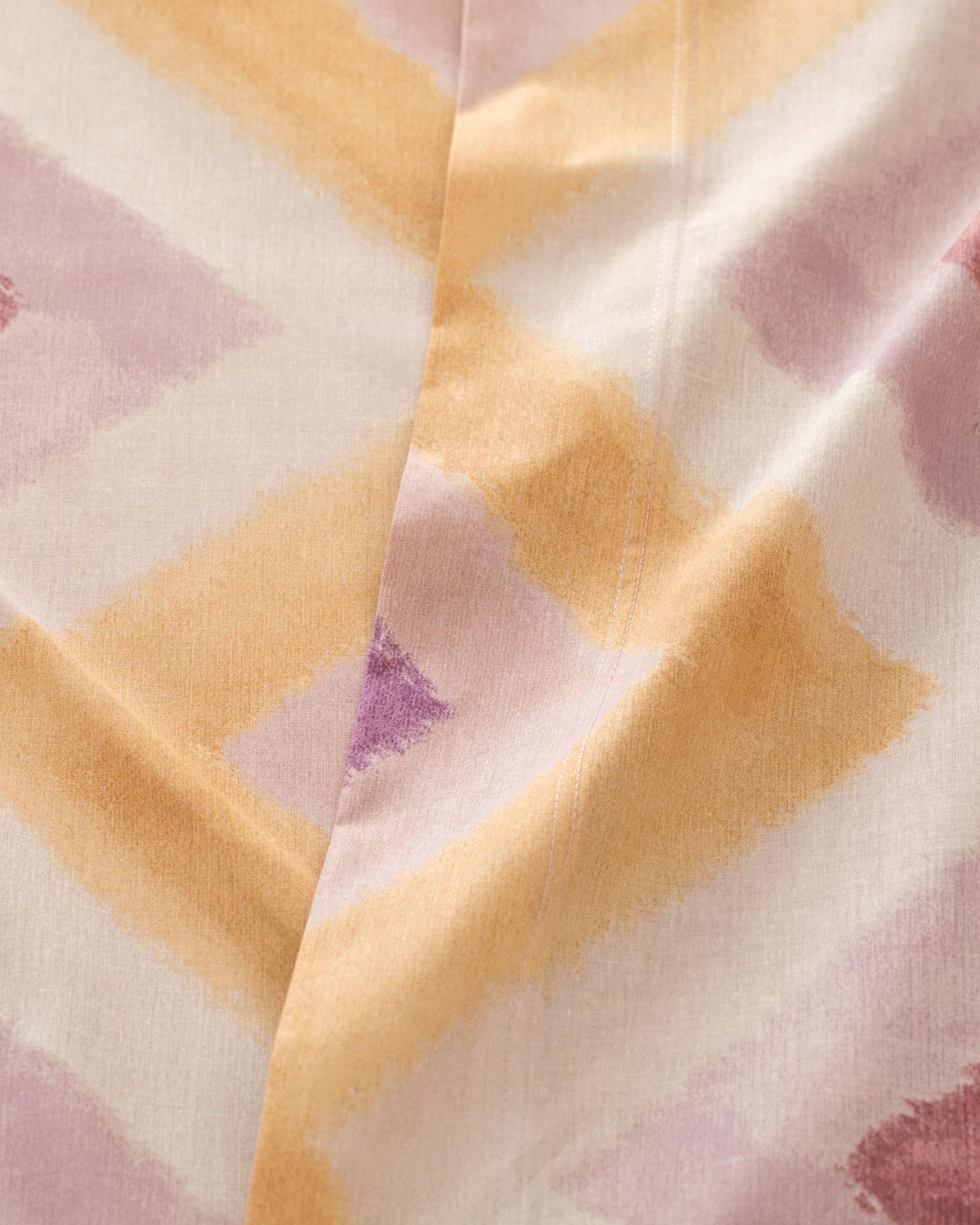 Arben Completo Lenzuola/Copriletto in Cotone Stampato Malva