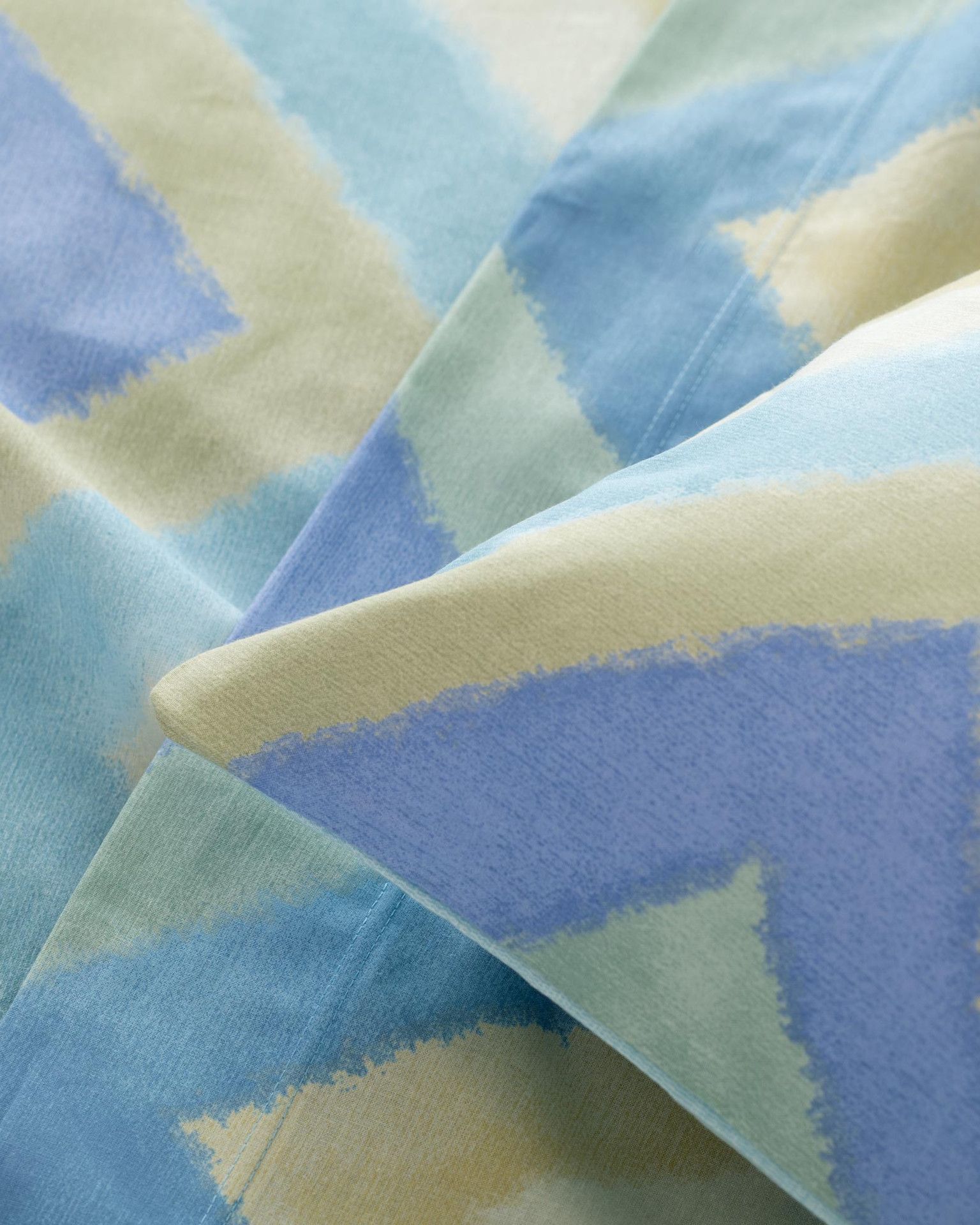 Arben Completo Lenzuola/Copriletto in Cotone Stampato Avio