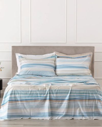 Lushana Completo Lenzuolo/Copriletto Ostrica