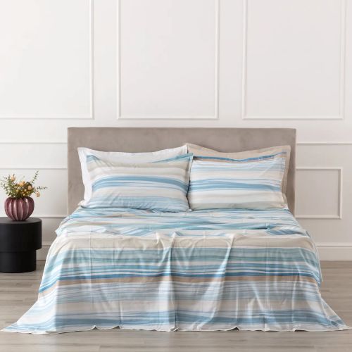 Lushana Completo Lenzuolo/Copriletto Ostrica