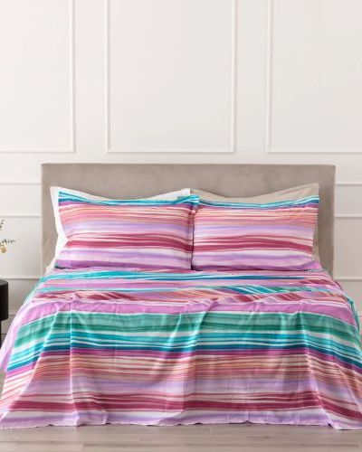 Lushana Completo Lenzuolo/Copriletto Orchidea