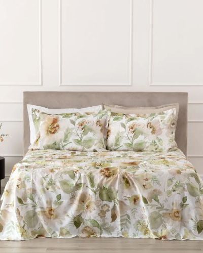 Melyka Completo Lenzuolo/Copriletto Salvia