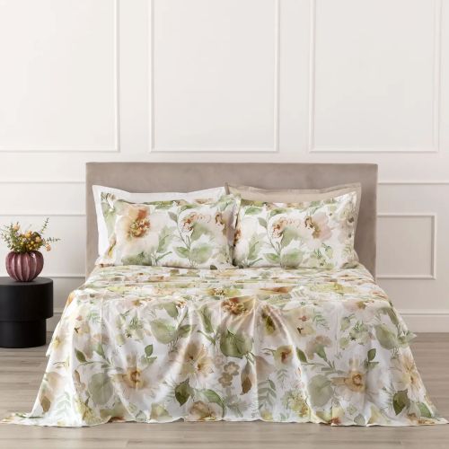 Melyka Completo Lenzuolo/Copriletto Salvia