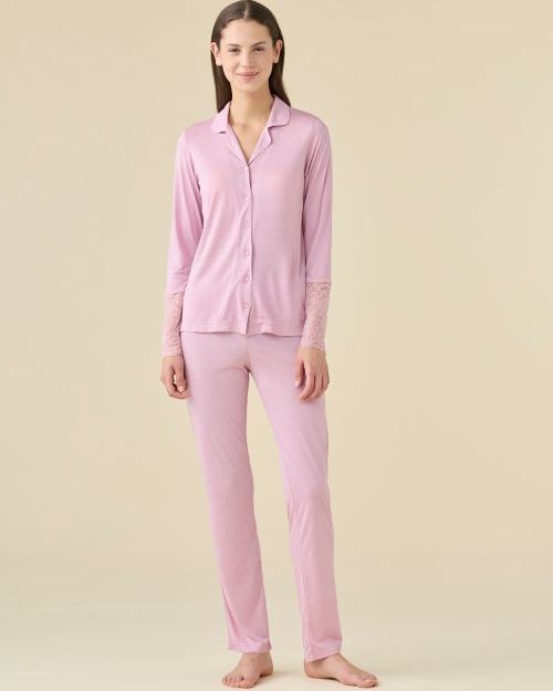 Pigiama Donna in Cotone Manica Lunga