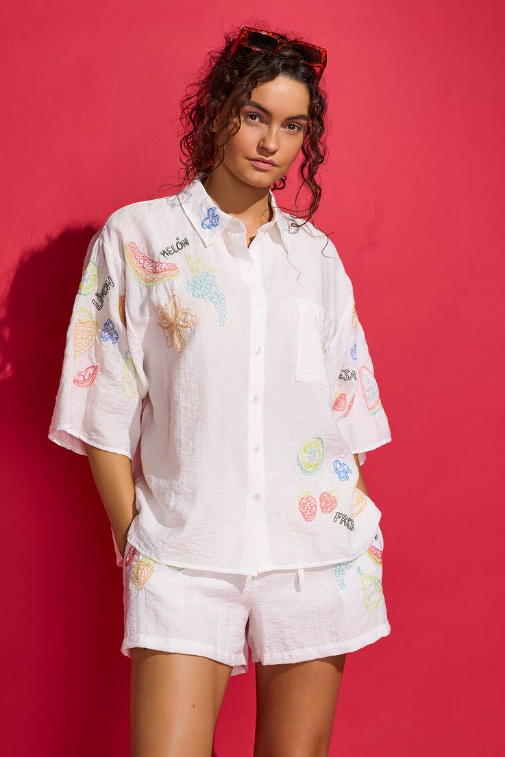 Pantaloncino con Ricamo