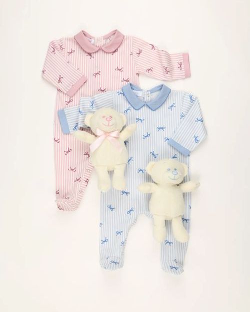 Tutina Neonata in Jersey di Cotone con Piedini