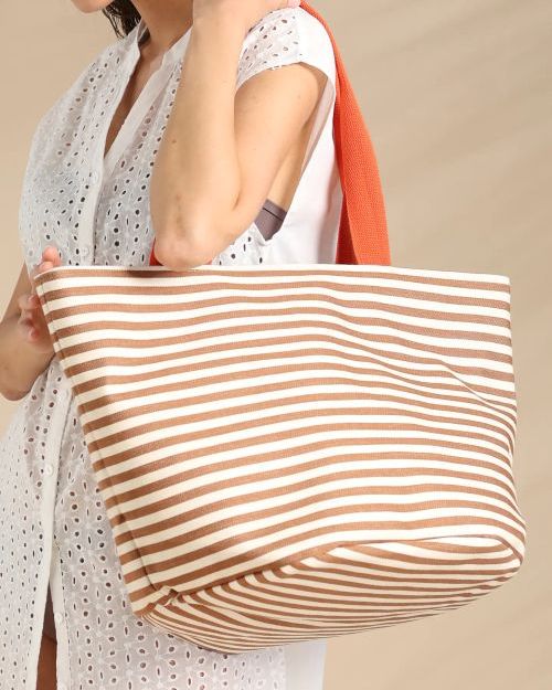 Riga Brown Borsa con chiusura a Zip