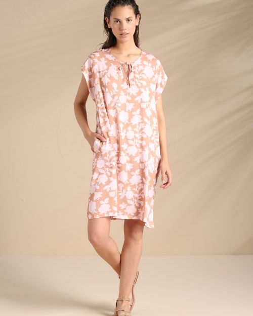 Flowery Rosa Abitino Donna in Viscosa