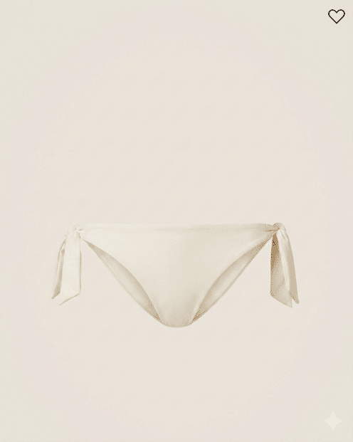 Bikini Triangolo con Ricamo a Fiori