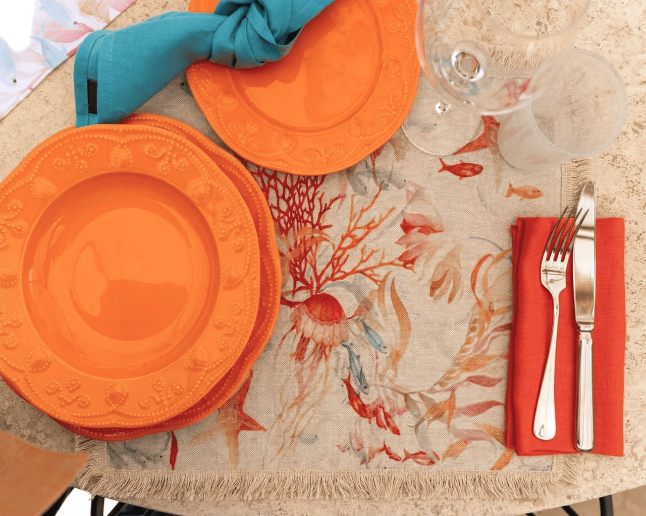 Ondiva Tovaglietta Americana in Lino