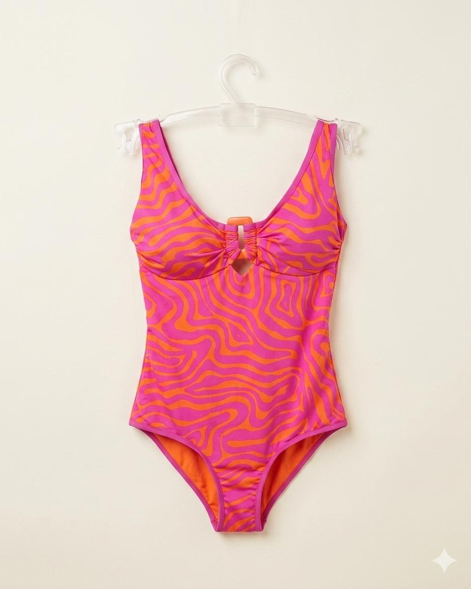 Costume Intero Optical Fuxia