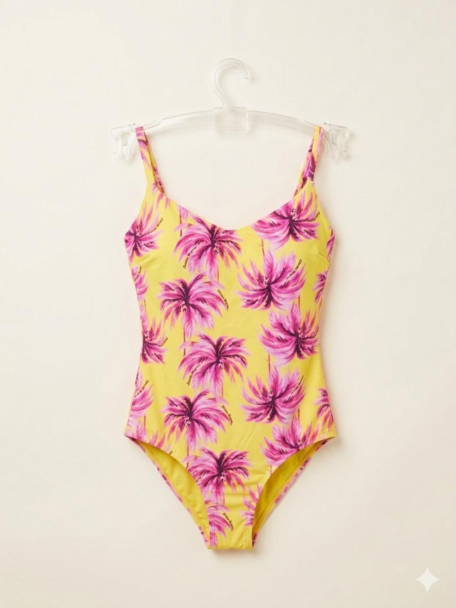 Costume Intero Stampa Palme