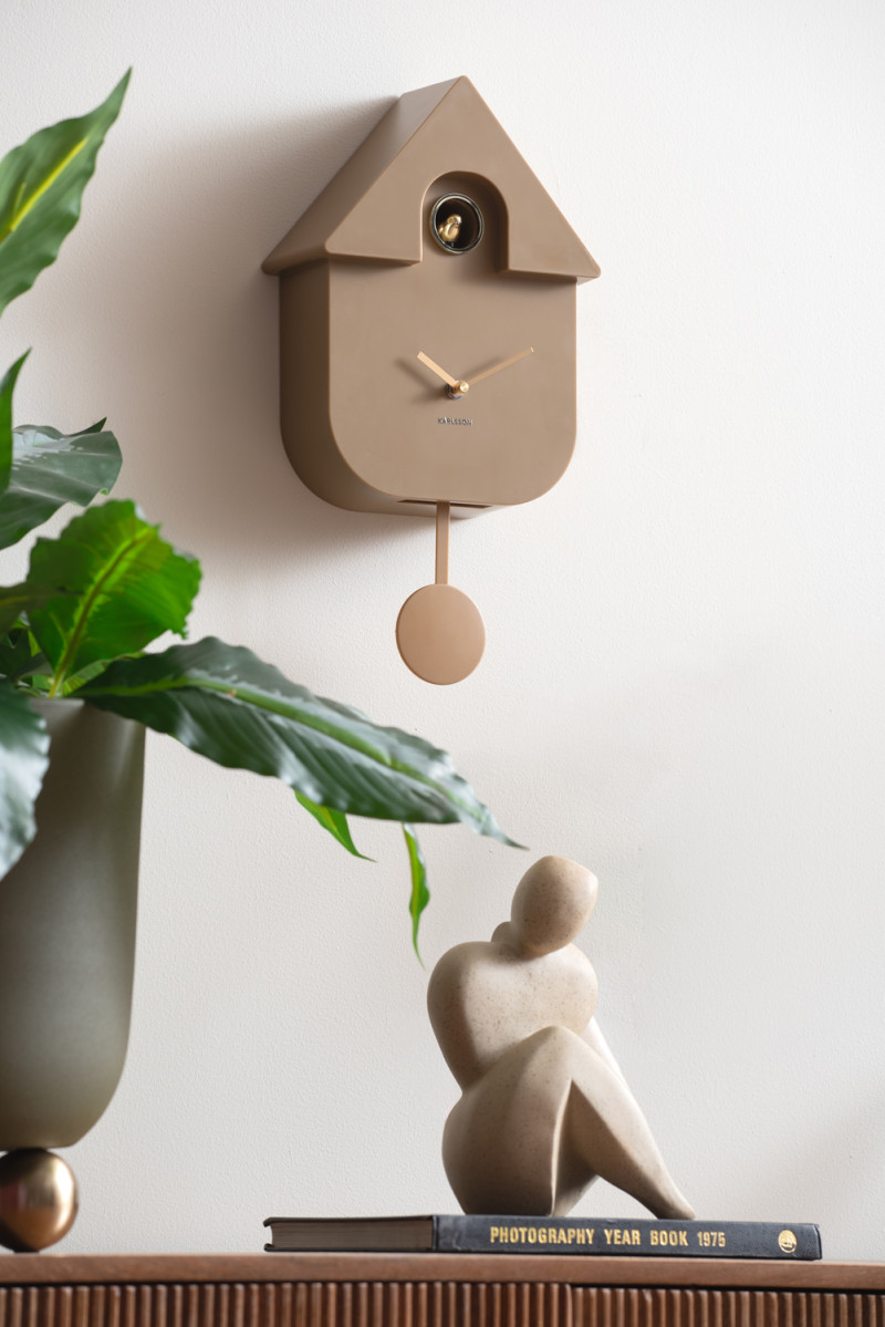 Orologio da parete Modern Cucรน Mocha Brown